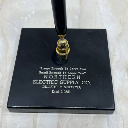 Black Deco Bakelite Desktop Pen Holder Northern Electric Supply Duluth MN TC5-S1