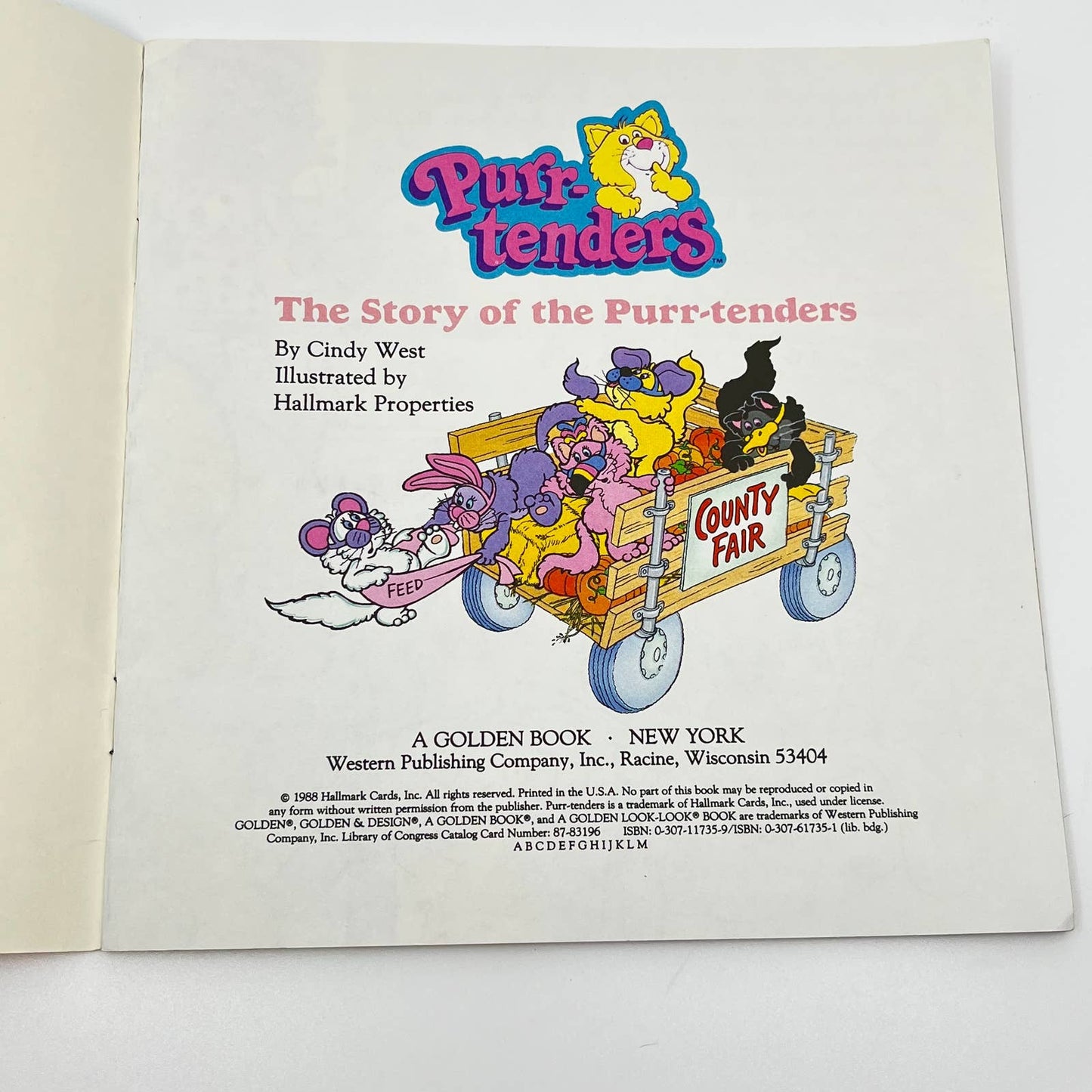 1988 Purr-tenders The Story of Purr-tenders   #11735 A Golden Look-Look Book TE1