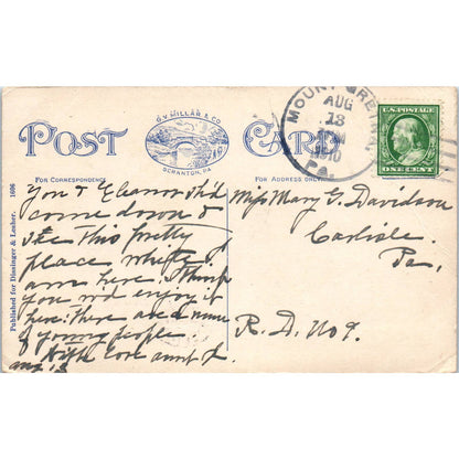 1910 Postcard - Interior, Chautauqua Inn, Chatauqua PA TD9-P1