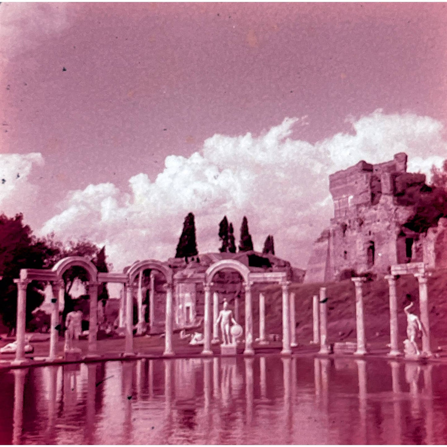 1960s Villa Adriana Italy Travel Slide Set of 3 2x2 Slides TK2-S4-10