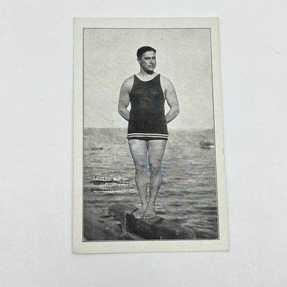 c1920 Old Time Bathing Suit Catalina Island CA Everett Adargo Diver Postcard SC6