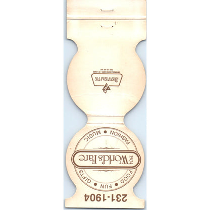 1904 World's Fare St. Louis MO Die Cut Advertising Matchbook Cover SA6-M3