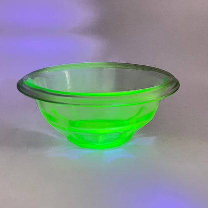 Hazel Atlas Rest Well Green 6" Mixing Bowl Vintage Depression Glass TE4
