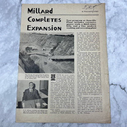 1950 H.E. Millard Lime and Stone Company Newsletter Expansion Complete TI6