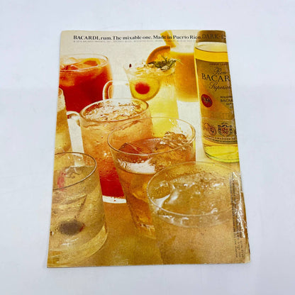 1970s The Bacardi Party Book of Rum Cocktail Drink Recipes TC6