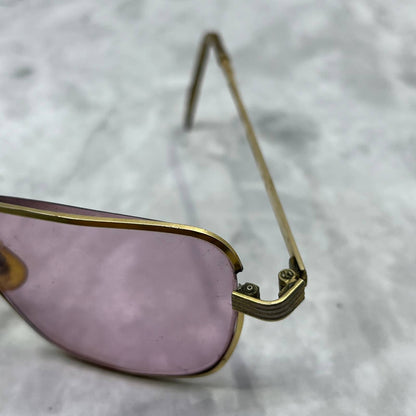 1950s VICTORY 1/20 12K Gold Filled 5 1/2 Aviator Sunglasses SE9