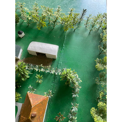 HUGE Vintage Handmade Farmstead Working Farm Miniature Scale Diorama