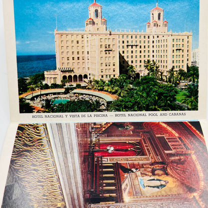 1952 Havana Cuba Fold Out Postcard Souvenir Book EA2