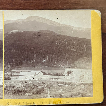 View From the Glen House Mt. Washington Antique Stereoview Card H2-4