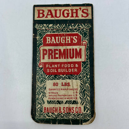 Antique BAUGH'S Plant Food and Soil Builder Fertilizers Advertising Notepad TH7