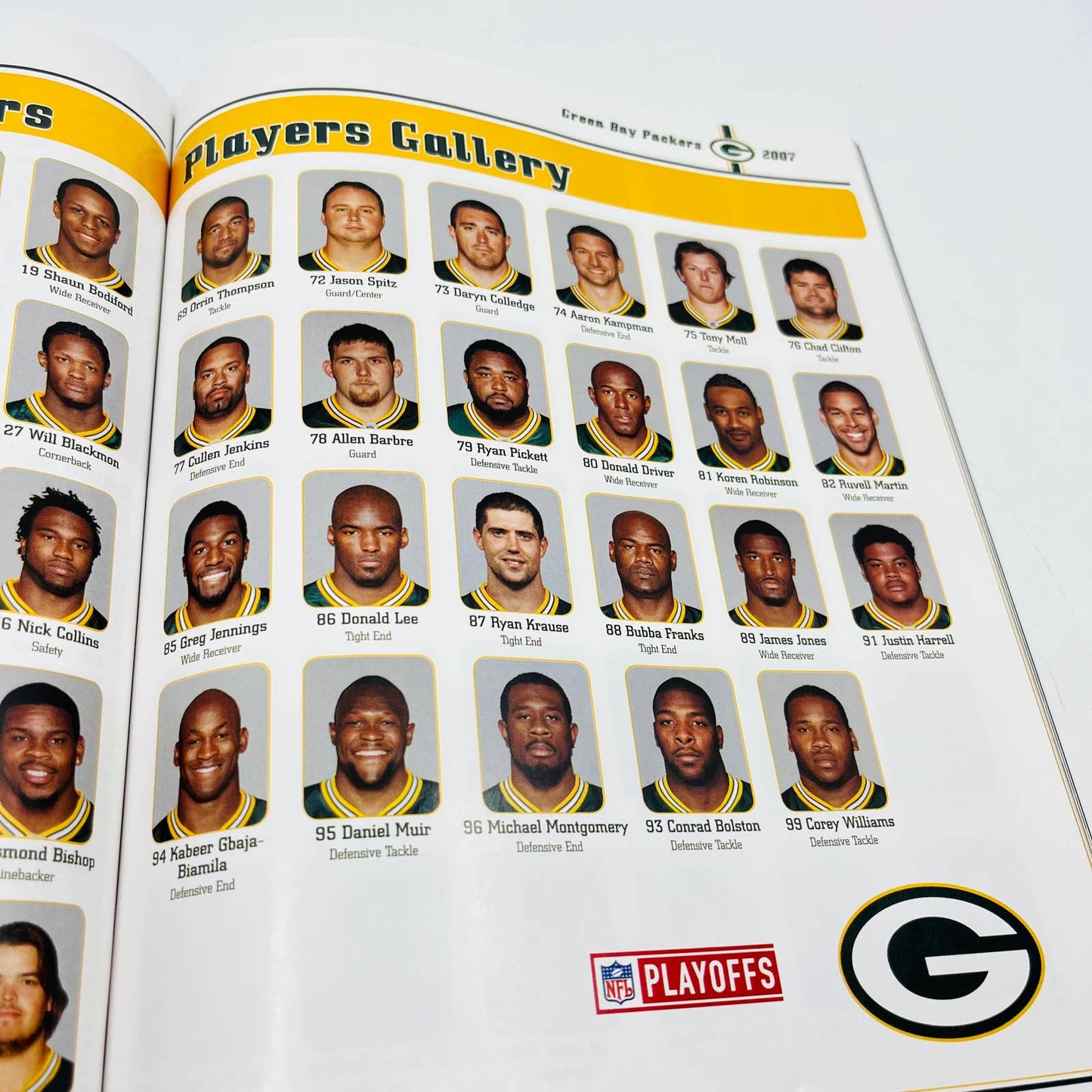 Game Day Green Bay Packers vs Seahawks 2007-2008 Playoff Program Brett Favre BA3