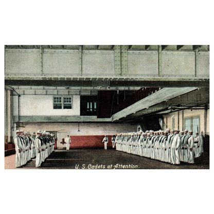 US Naval Cadets at Attention - Original Postcard TJ8-5