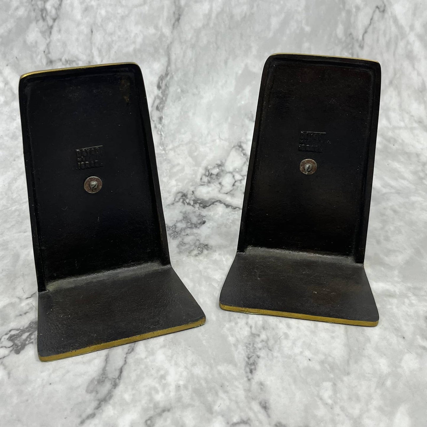 Dayagi Israel Green Burnished Enamel Brass Bookends Jesus Mary & Joseph TK1