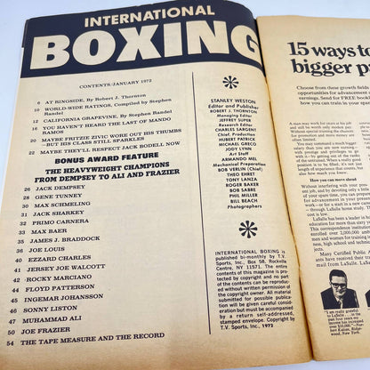 International Boxing January 1972 Heavyweight Issue Muhammad Ali TF6