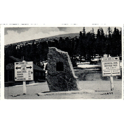 Colorado Continental Divide Berthoud Pass RPPC Original Postcard P2-2