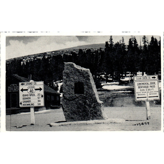 Colorado Continental Divide Berthoud Pass RPPC Original Postcard P2-2