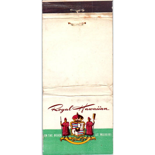 Royal Hawaiian on the Beach Waikiki Advertising Matchbook Cover SA1-M11