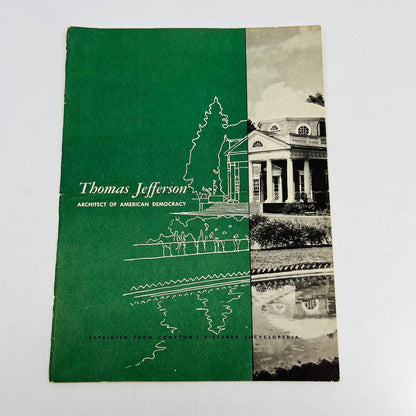 1954 Thomas Jefferson Architect of Democracy Booklet TB8