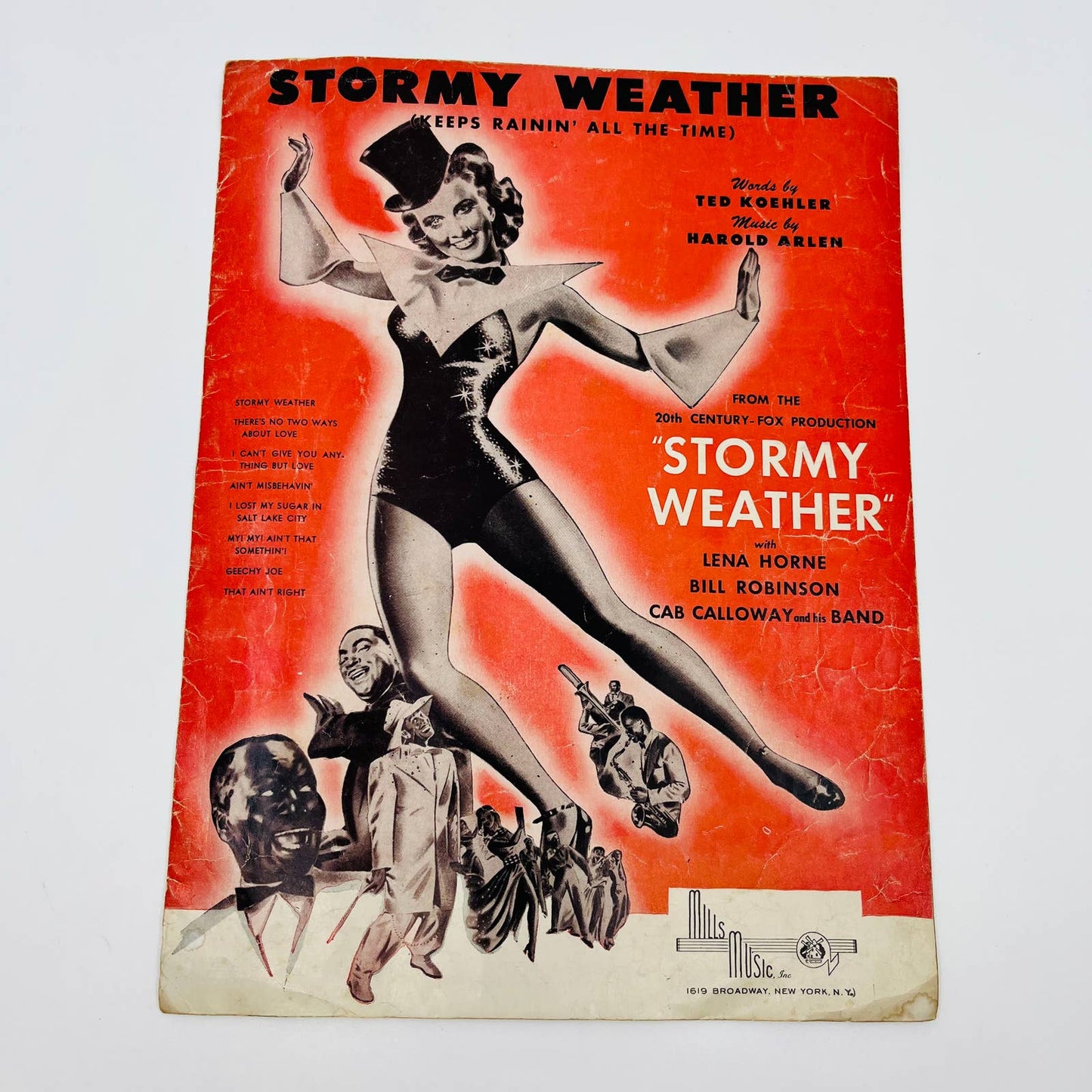 1938 Sheet Music Stormy Weather Lena Horne Cab Calloway M1