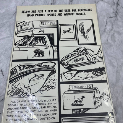 1977 NEW NOS Decorcal Sports & Wildlife Decal W-3 Bald Eagle FL5