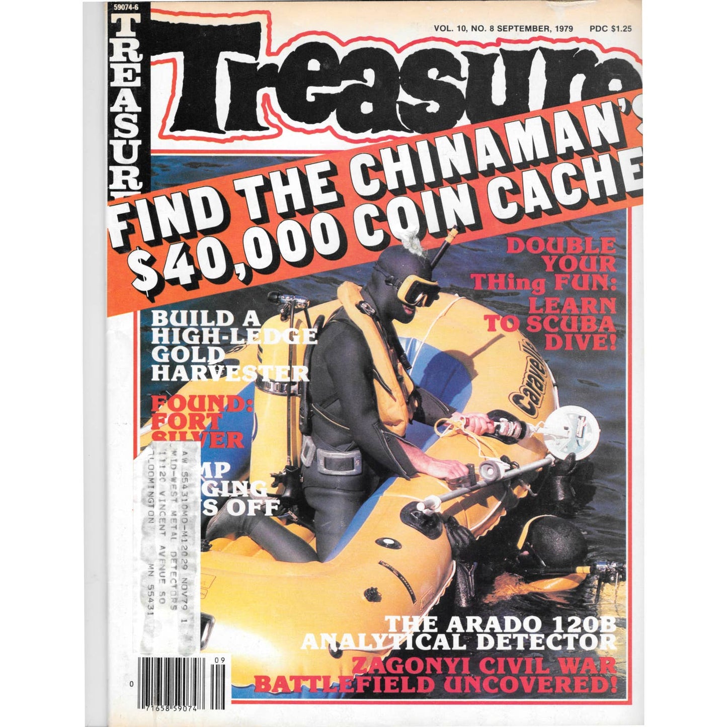 Treasure Magazine - Treasure Hunting Mines Buried Metal Detecting Sep 1979 MB3