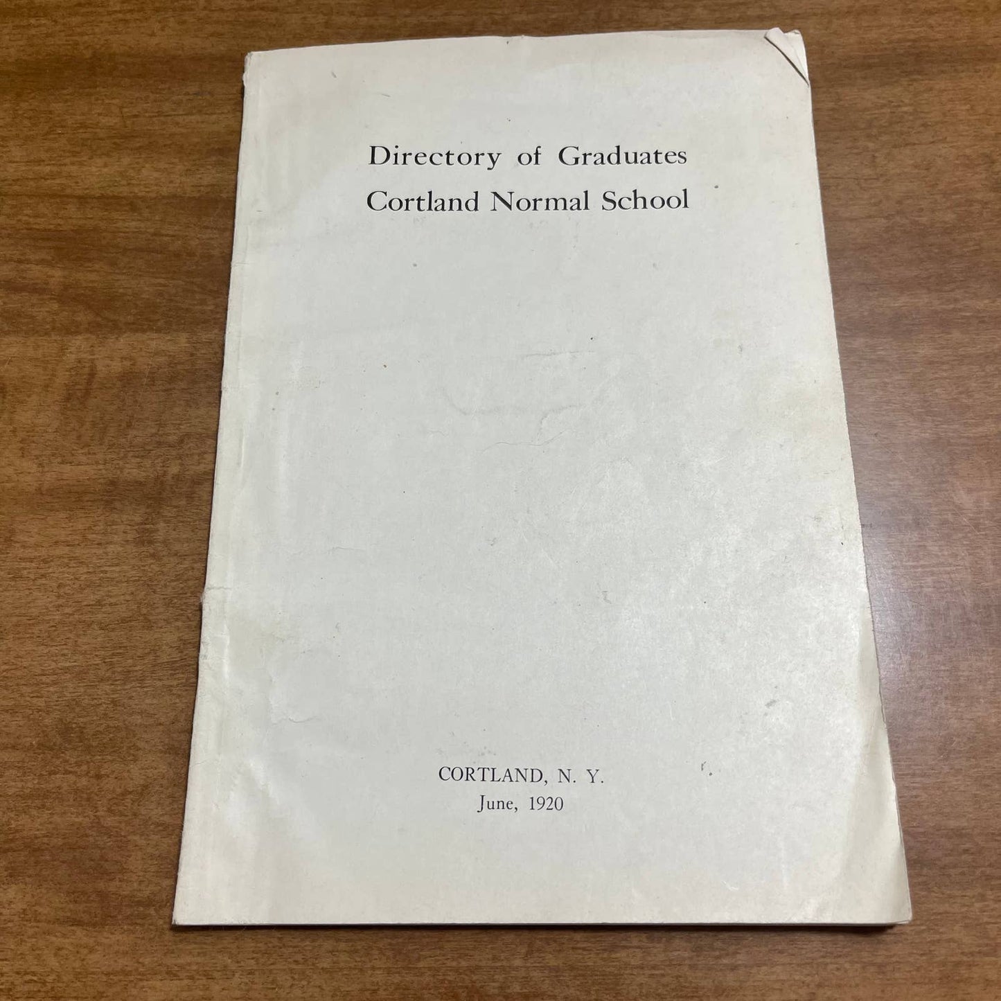 1920 Directory of Graduates Cortland Normal School Cortland NY 1870 - 1921 A5