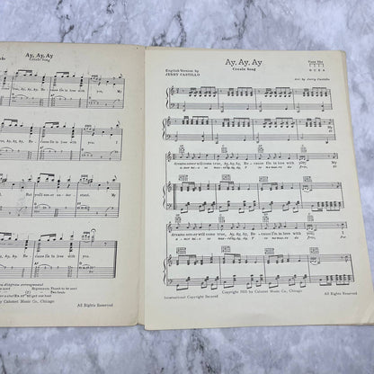 Ay, Ay, Ay, Spanish Creole Song by Jerry Castillo Carl Ravazza Sheet Music TH1
