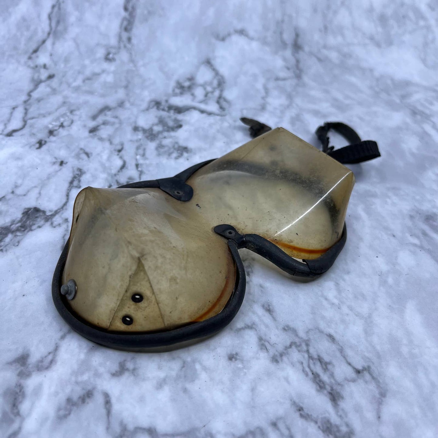 Vintage Skydiving Goggles Orange Tint TF6
