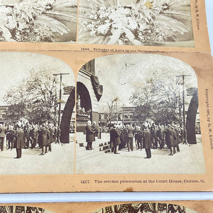 1901 Lot of 6 Stereoview Cards Relating to President McKinley Assassination TF7