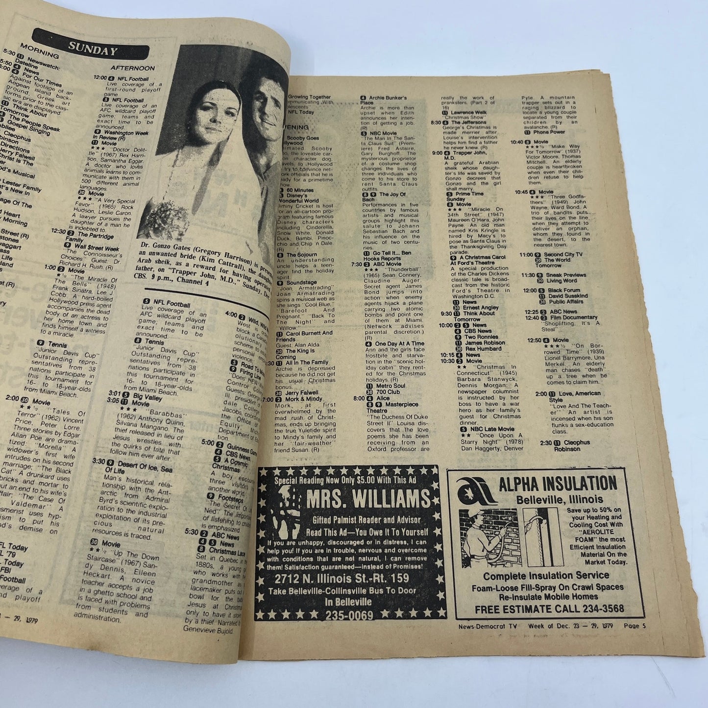 1979 Dec 23 Bellville IL News-Democrat TV Listings Magazine A Shining Season A18