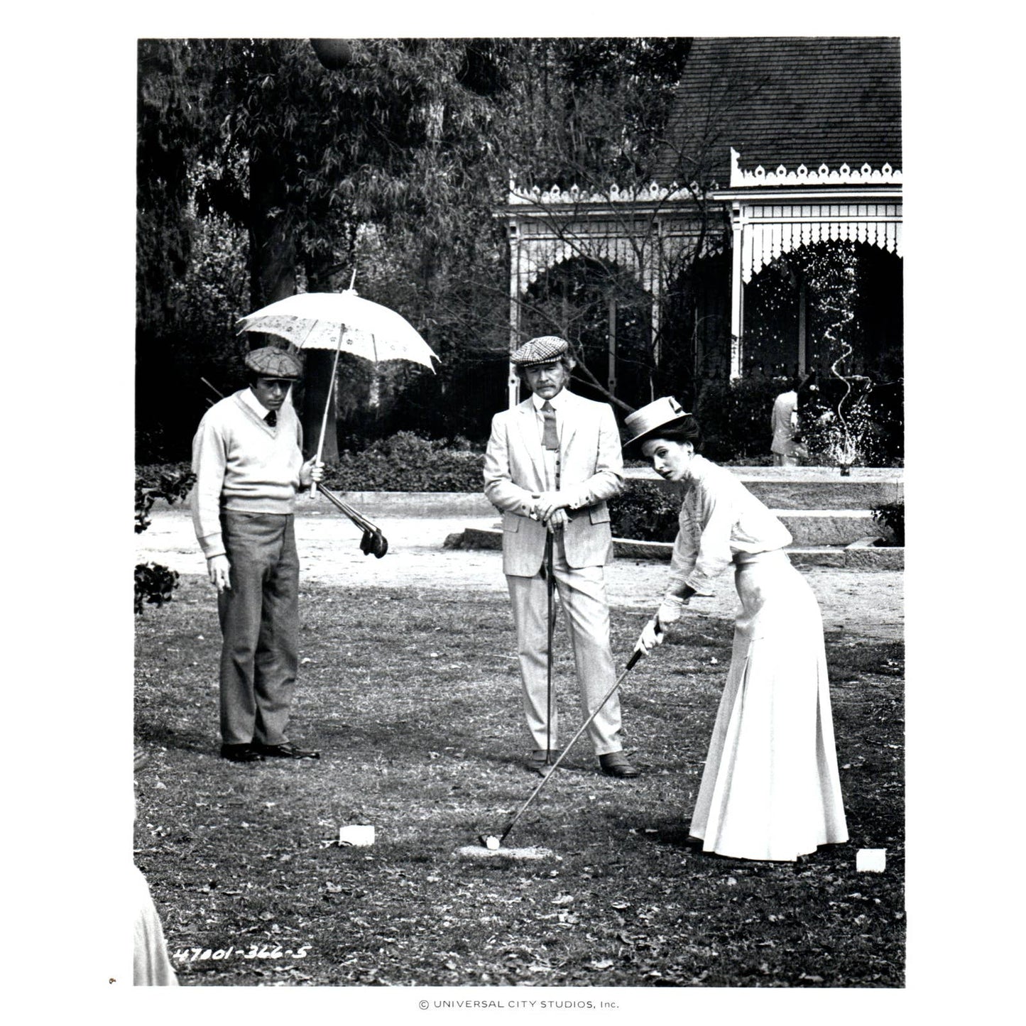 1977 Press Photo Testimony of Two Men Golf Scene Forrest, Perkins 8x10" AD3