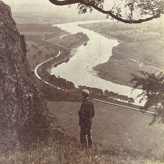 c1900 Stereoview Card The Valley of the Tay Scotland H1-1