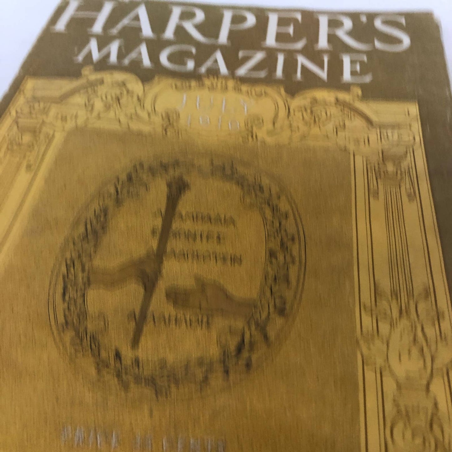 Harpers Monthly Magazine July 1916 Academic Heights Simeon Strunsky Many Ads