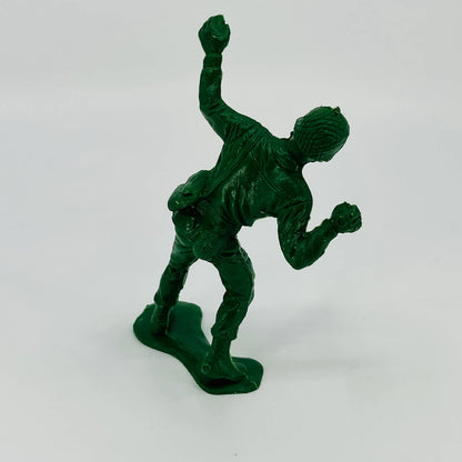 1960s Large Jumbo 5-6” Green Plastic Toy Soldier Throwing Grenade TD9