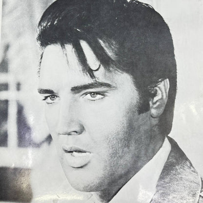 Vintage Elvis Presley Head Shot Portrait Black & White 8x10 AB4-5