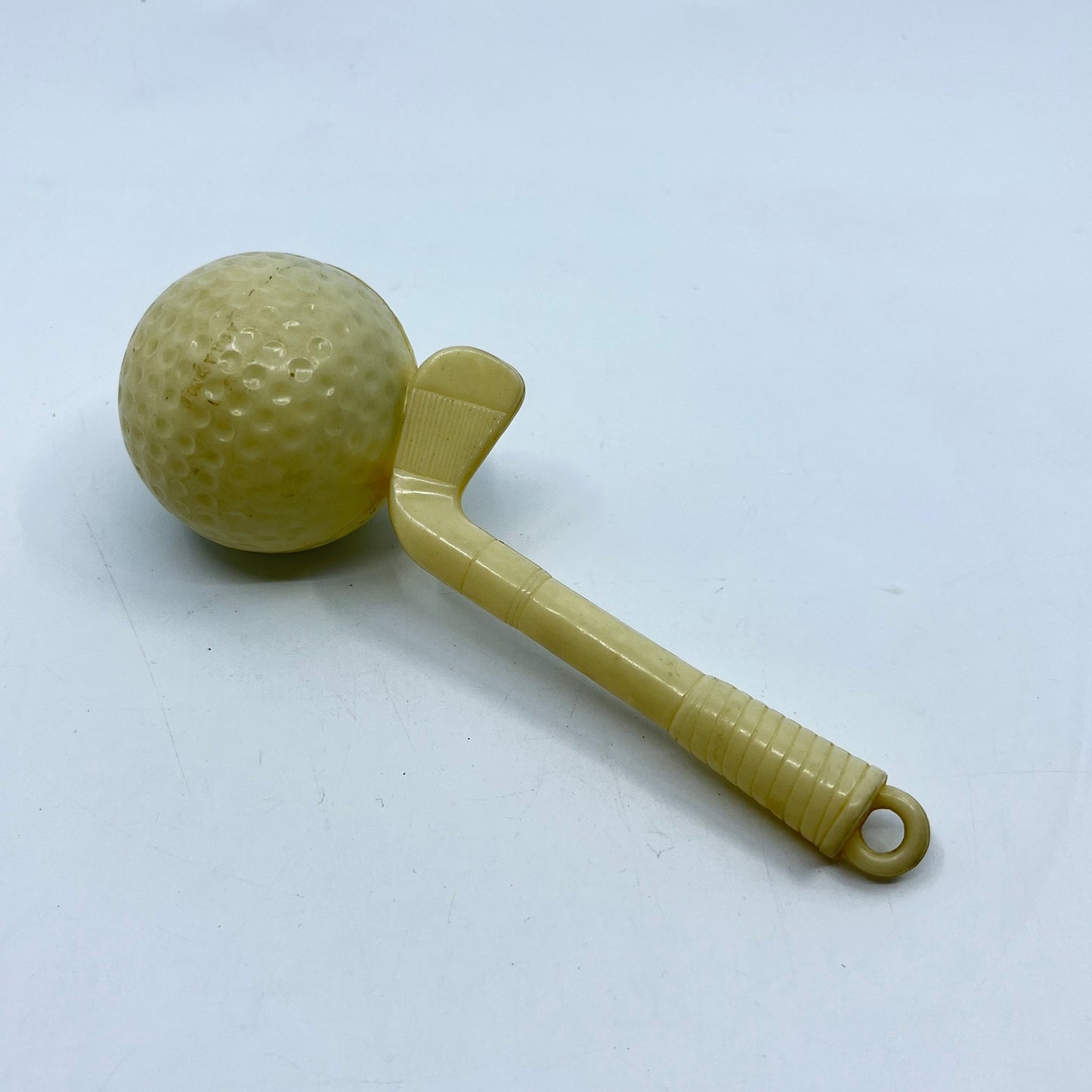 1950s Baby Rattle Binky Toy Golf Ball and Golf Club TE5