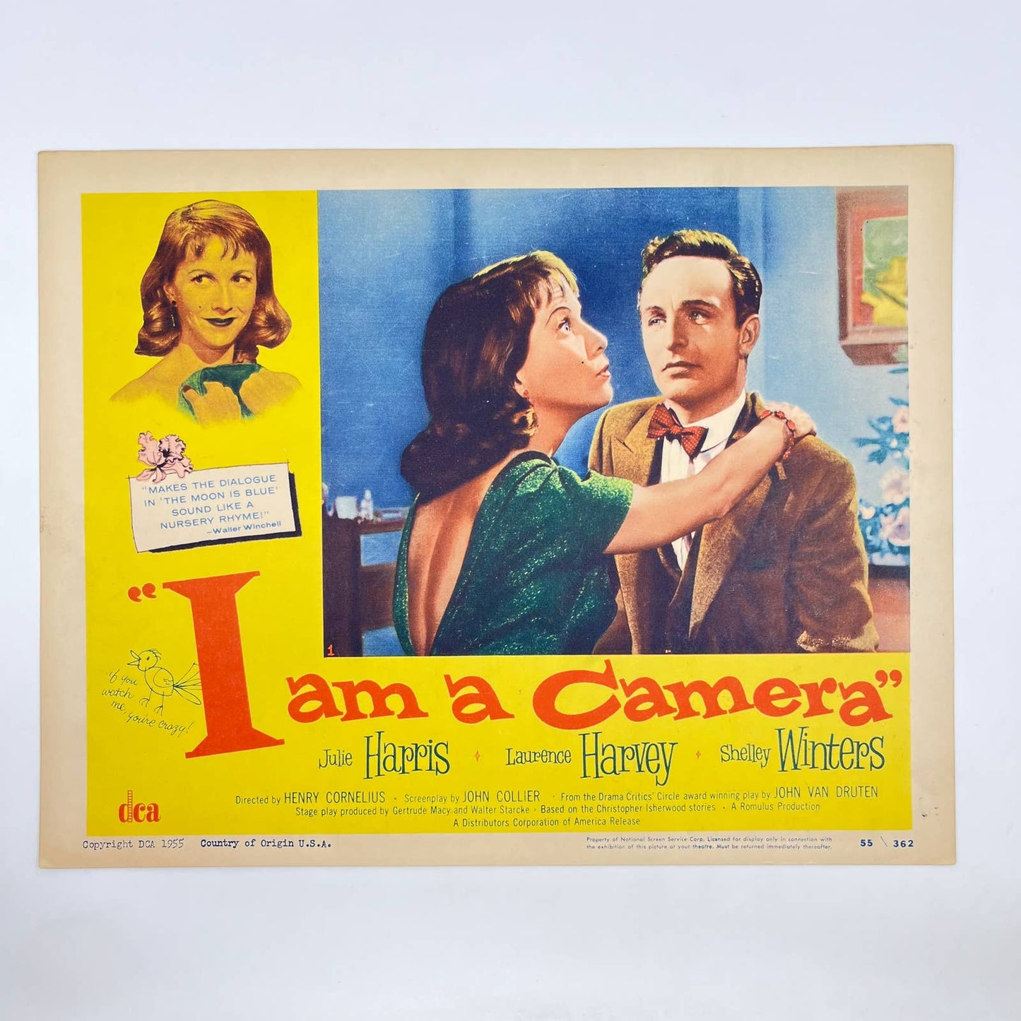 1955 I AM A CAMERA Movie Lobby Card Harris Harvey Winters 11x14” FL3-1