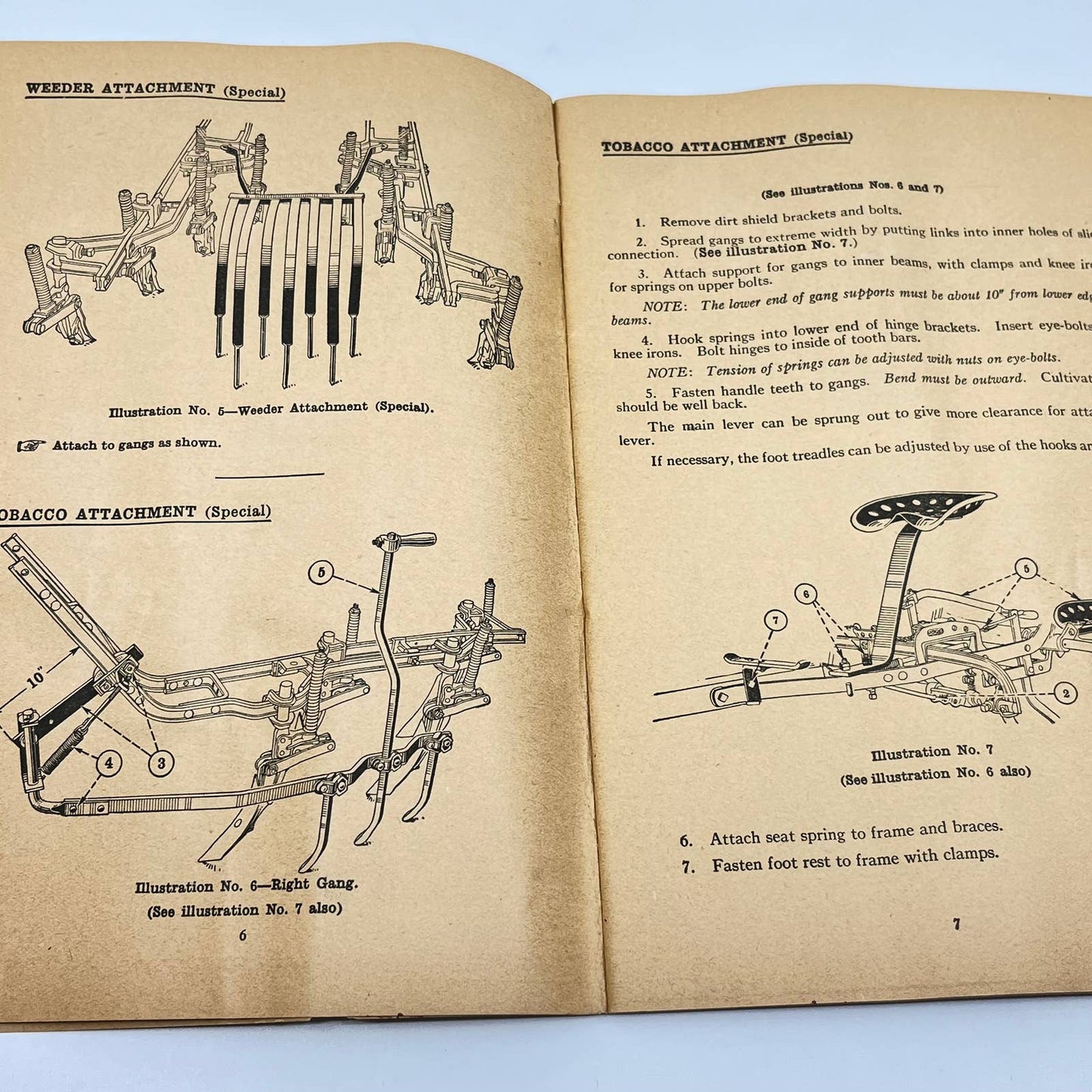 1931 Original IH McCormick Deering New 4 Cultivator Instruction Manual TF7