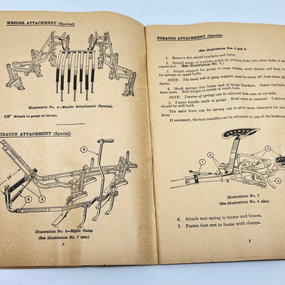 1931 Original IH McCormick Deering New 4 Cultivator Instruction Manual TF7