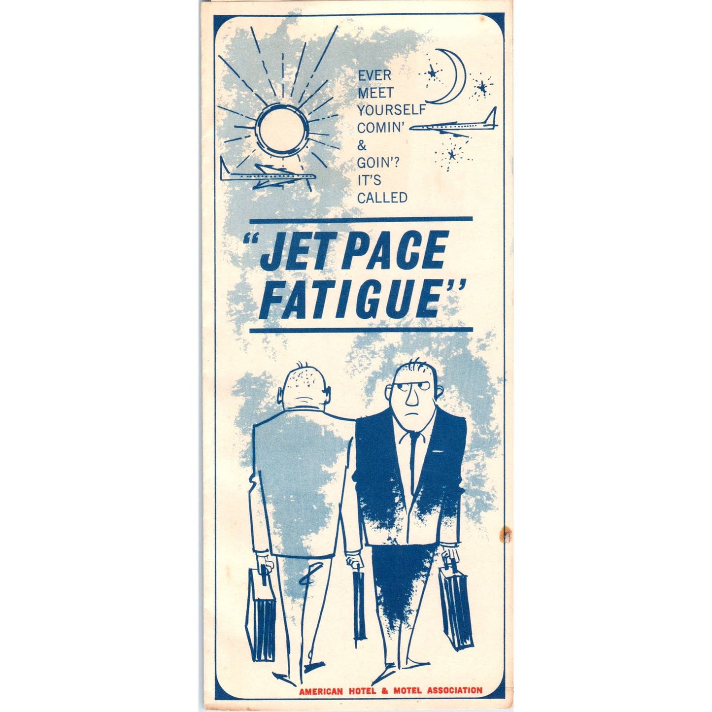 Vintage Brochure - Jet Pace Fatigue - American Hotel & Motel Association SE3-3