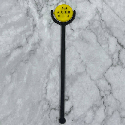 Vintage Spinning Disc Swizzle Stick “I’m in a Holiday Mood” SE7