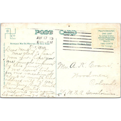 Golf Links Catalina Island 1913 Original Postcard TJ9-P2
