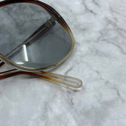 1960's 70's Carmel Ombré Over Sized Sunglasses Italy 5.5” TA9