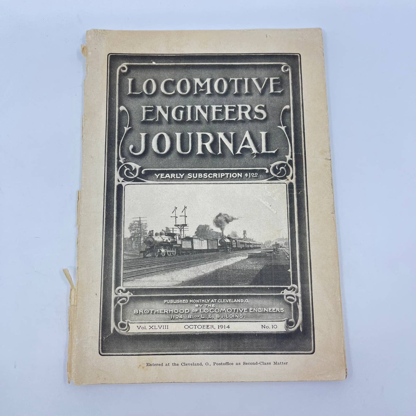 1914 Locomotive Engineers Journal XLVIII Brotherhood of Locomotive Engineers TF7