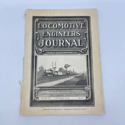 1914 Locomotive Engineers Journal XLVIII Brotherhood of Locomotive Engineers TF7