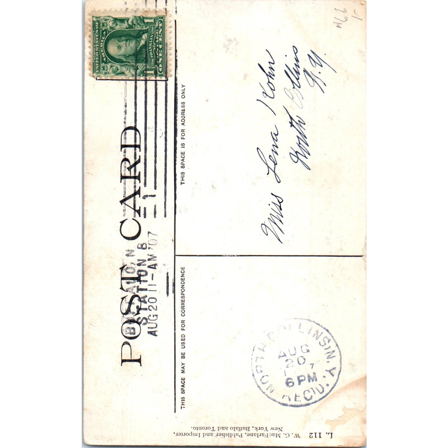 Consider the Lilies 1907 Original Postcard TK1-P13