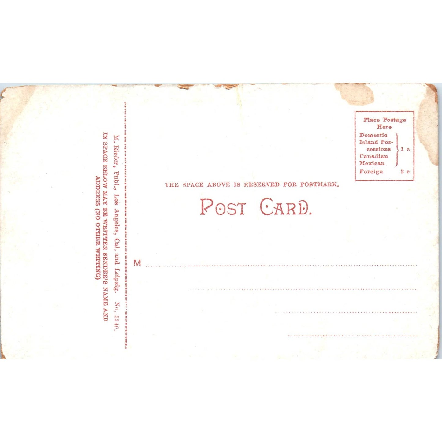 Ocean Park California Grand Stand c1910 Original Postcard TK1-25