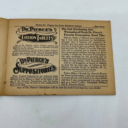 1920s Advertising Dr. Pierce Dream Book Bridal Superstitions Quack Medicine TG1