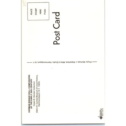 German Bisque Dolls Caren B. Stickler Glenn H. Curtiss Museum Postcard PB10