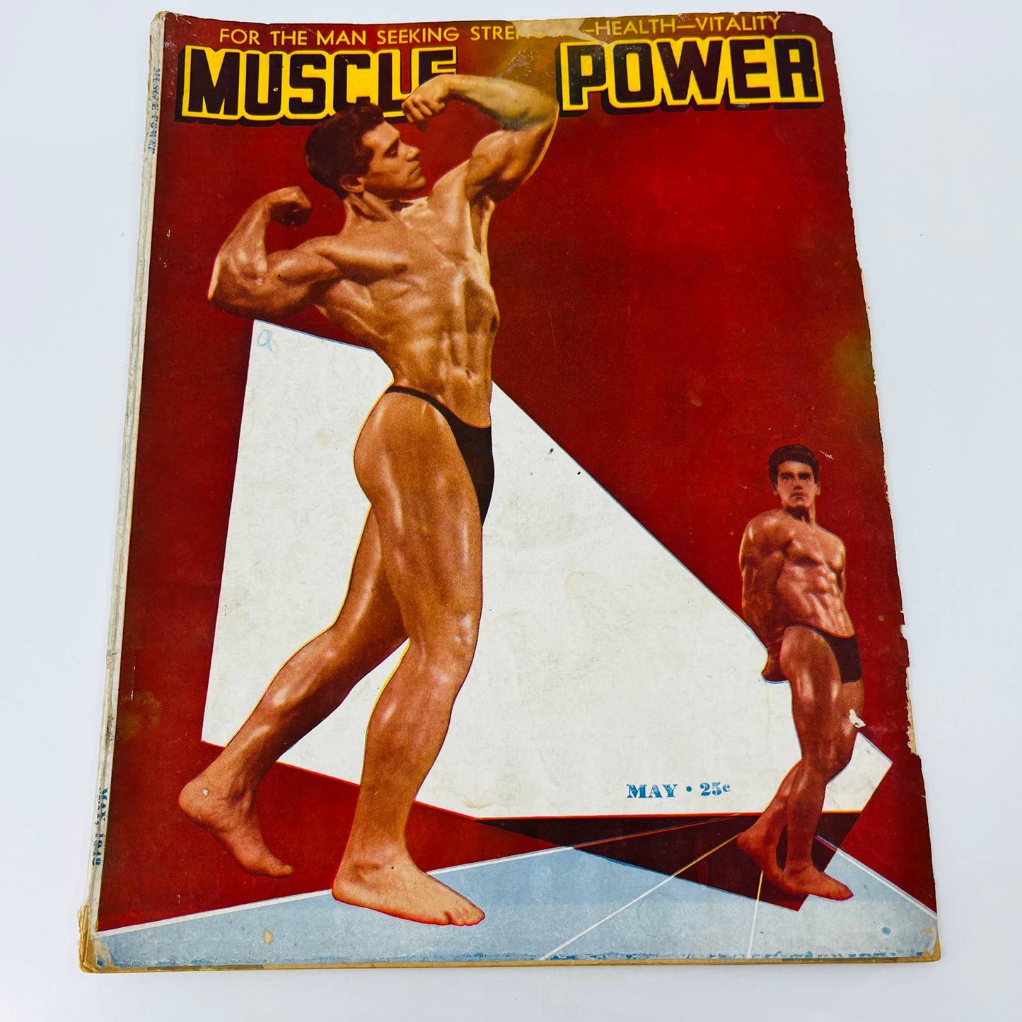 MUSCLE POWER May 1948 Body Building Magazine Arman Ozon Mr. New York BA2